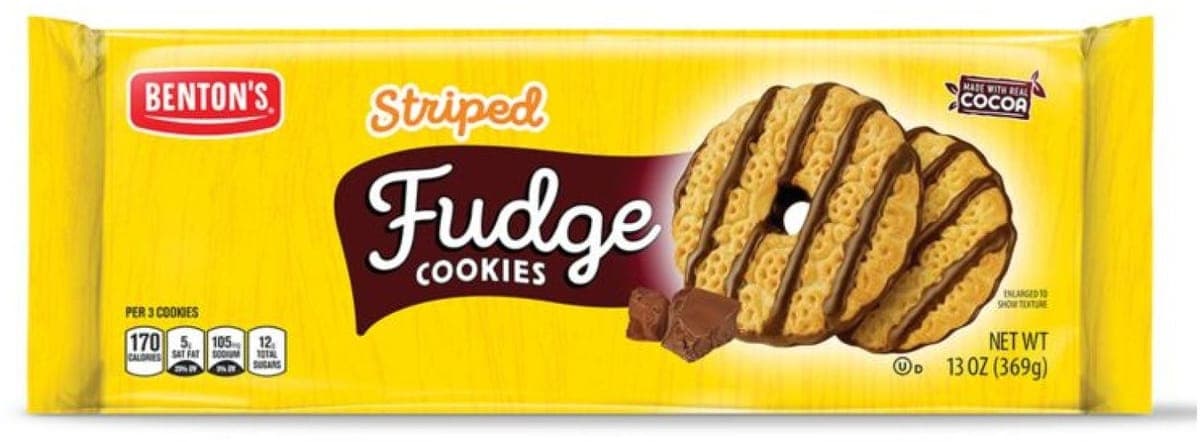 Benton's Striped Fudge Shortbread Cookies