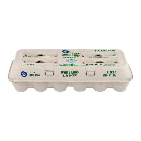 Store Brand Cage-Free Grade A Large White Eggs