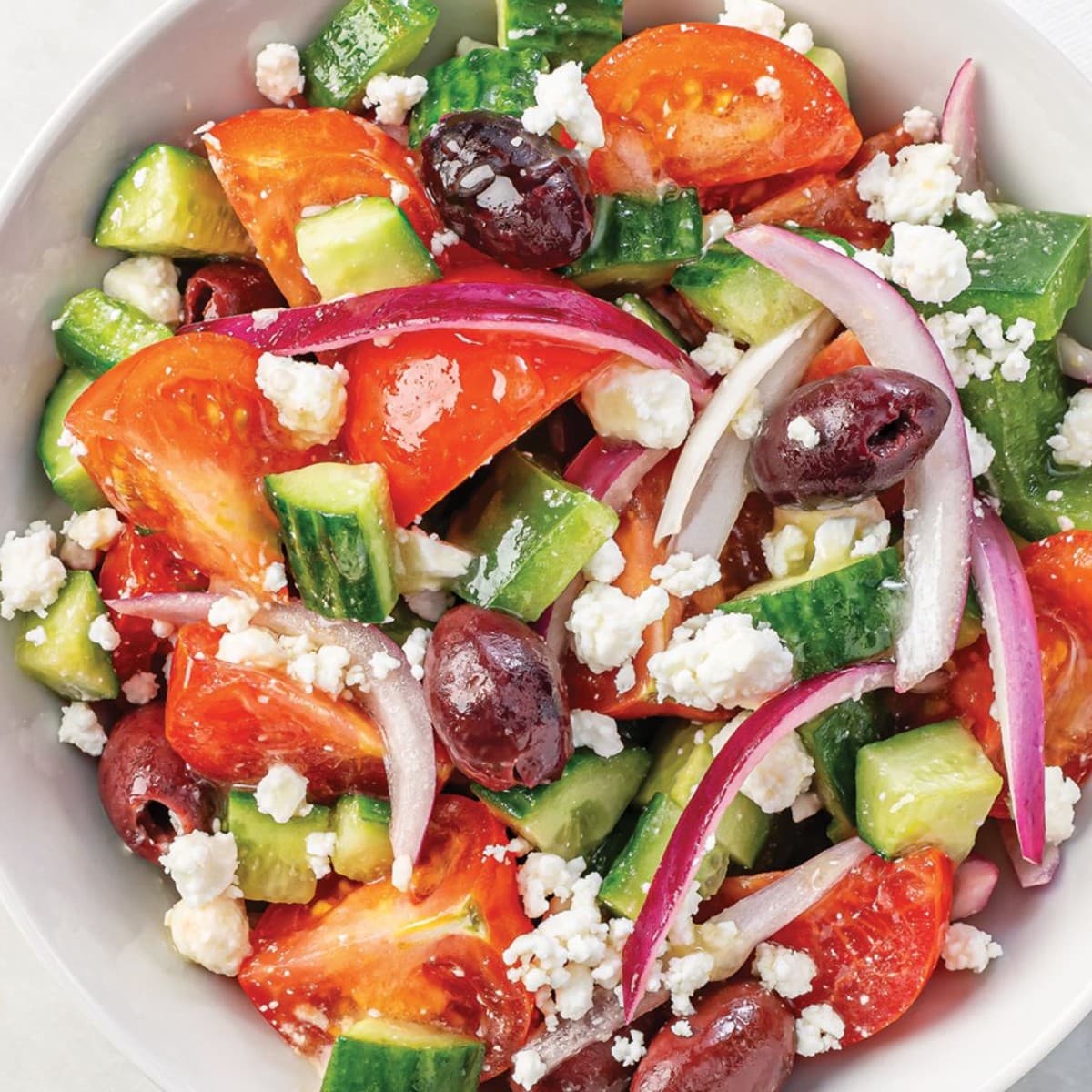 Small Greek Tomato and Cucumber Salad