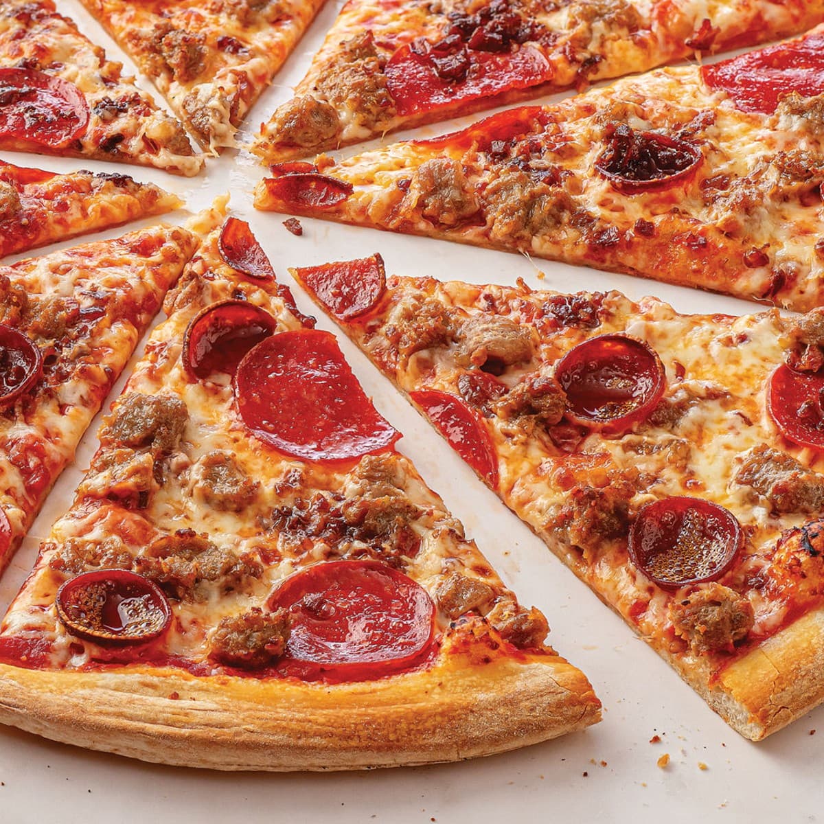 Thin Crust Meat Lover's Pizza - 8 Slices