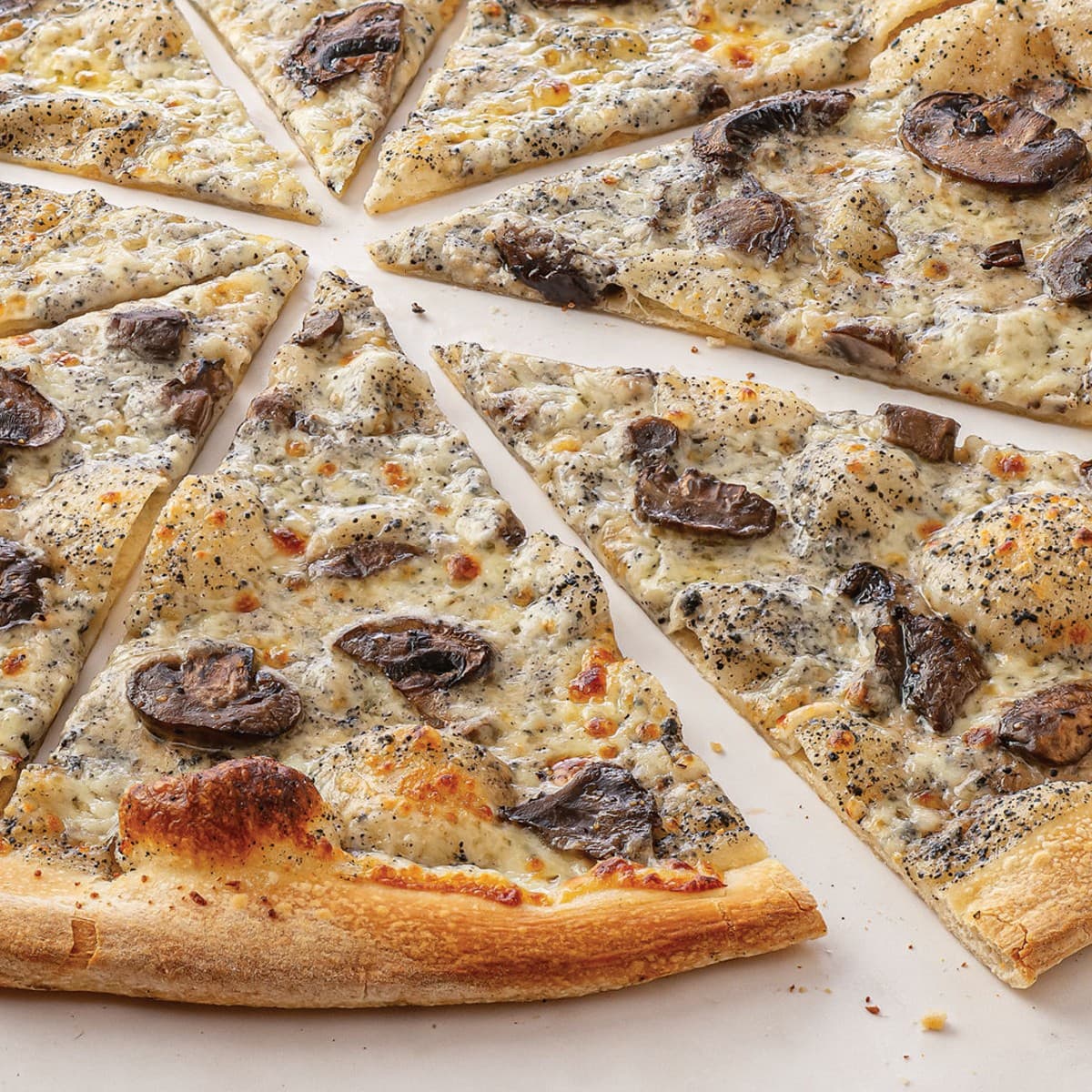 Thin Crust Mushrooms & Truffle Pizza - 8 Slices