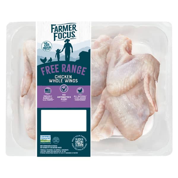 Farmer Focus Antibiotic Free Whole Chicken Wings Family Pack