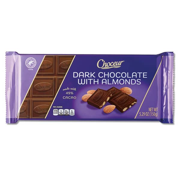 Choceur Dark Chocolate Bar with Almond