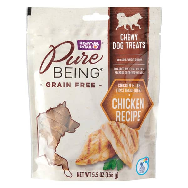 Pure Being Grain-Free Chicken Chewy Dog Treats