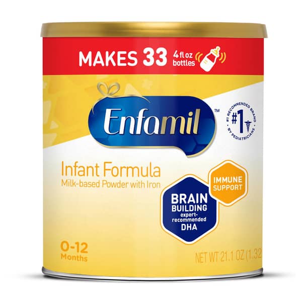 Enfamil 0-12 Months Milk-Based with Iron Infant Formula Powder Can