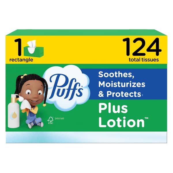 Puffs Plus Lotion Facial Tissue
