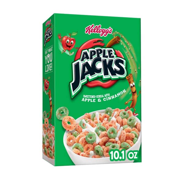 Apple Jacks Sweetened Breakfast Cereal with Apple & Cinnamon
