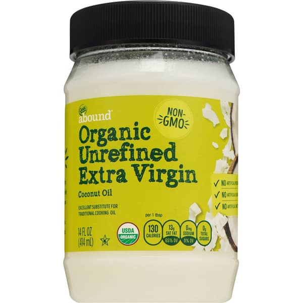 Gold Emblem Abound Organic Unrefined Extra Virgin Coconut Oil