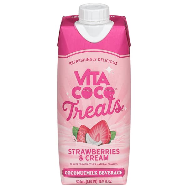 Vita Coco Treats Strawberries & Cream Flavor Coconutmilk Beverage