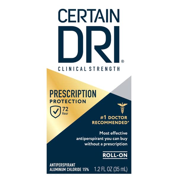 Certain Dri Prescription Strength Clinical Roll on Deodorant