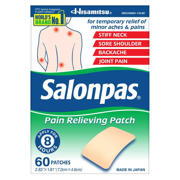 Salonpas Pain Relieving Patches (60 Patches)
