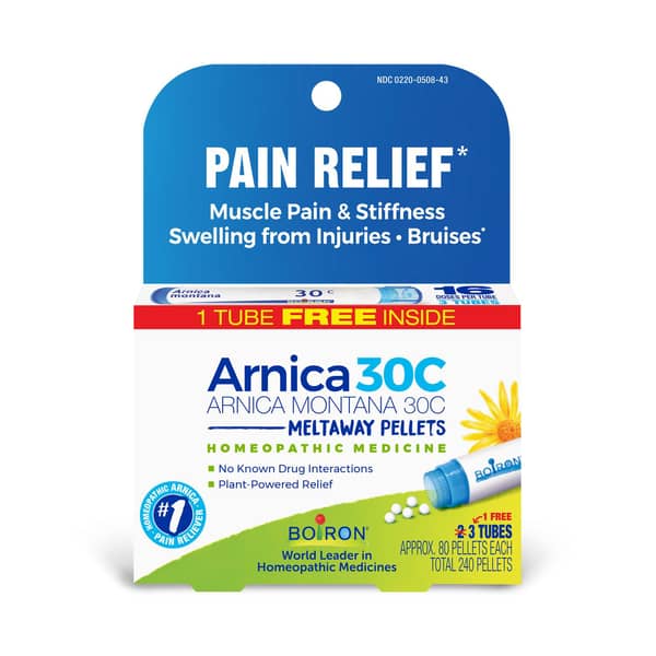Boiron Homeopathic Medicine Pain Relief Arnica Montana 30C Meltaway Pellets
