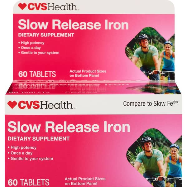CVS Health Slow Release Iron Supplement Tablets