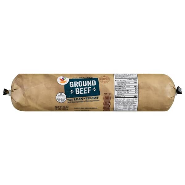 Store Brand No Artificial Ingredients USDA Inspected Ground Beef 73% Lean