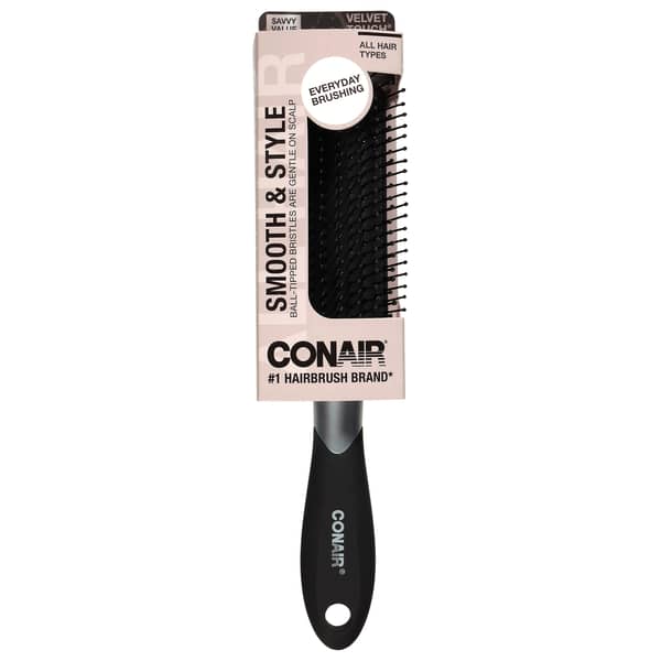 Conair Velvet Touch Ball-Tipped Bristle All Purpose Hair Brush