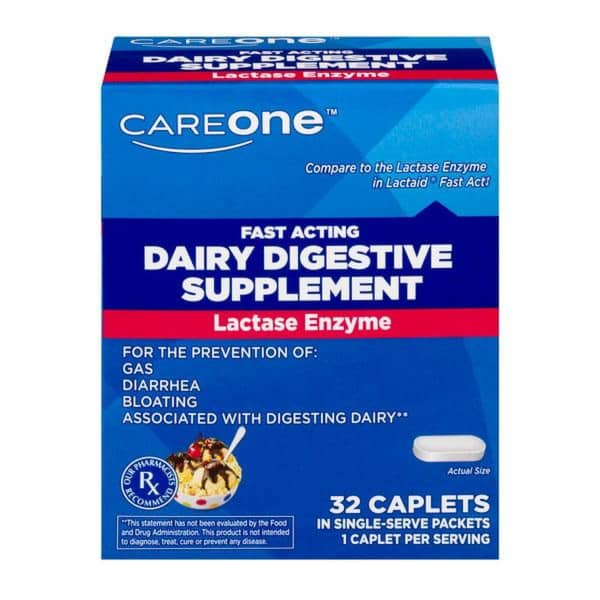 Careone Dairy Digestive Supplement Caplets