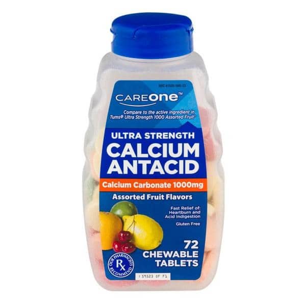Careone Ultra Strength Assorted Flavors Calcium Antacid Chewable Tablets