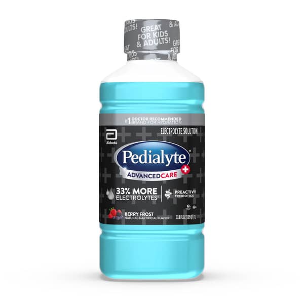 Pedialyte Advanced Care Plus Berry Frost Electrolyte Solution Bottle