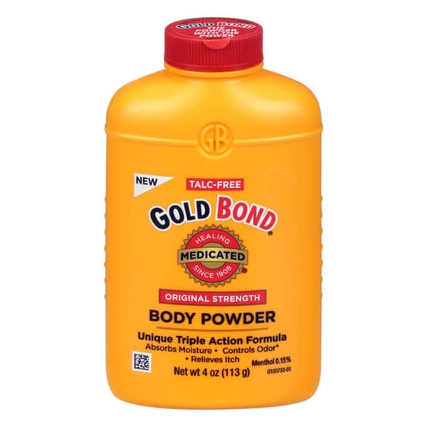 Gold Bond Body Powder Talc Free Original Strength Medicated Unique Triple Action Formula