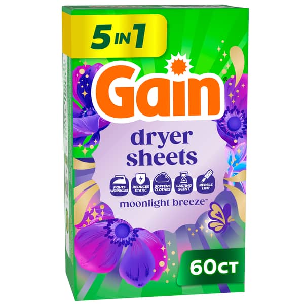 Gain Happy Hibiscus Scent Fabric Softener Dryer Sheets
