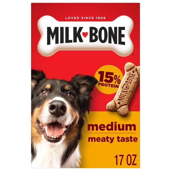 Milk-Bone Meaty Flavor Original Crunchy Medium Dog Biscuit Treats