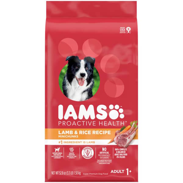 Iams Proactive Health Minichunks Lamb & Rice Recipe Adult Dry Dog Food Bag