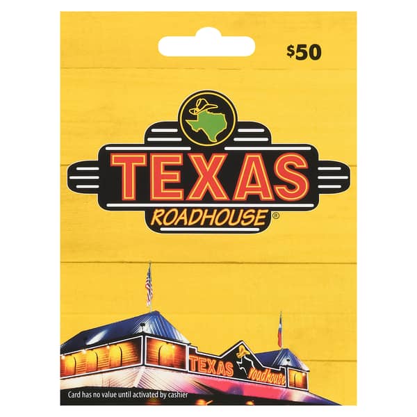 Texas Roadhouse $50 Gift Card