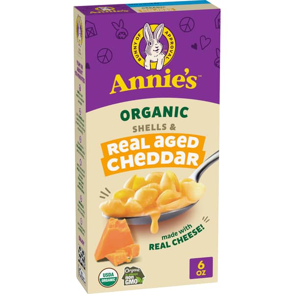 Annie's Organic Shells and Real Aged Cheddar Macaroni and Cheese