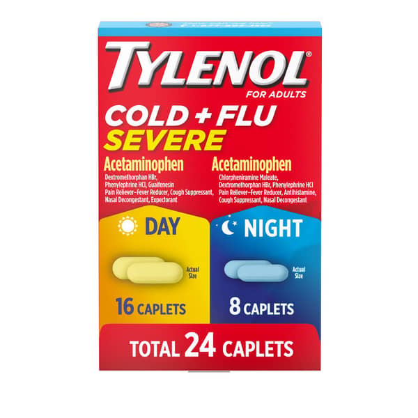 Tylenol Cold Plus Flu Severe Day & Night Caplets