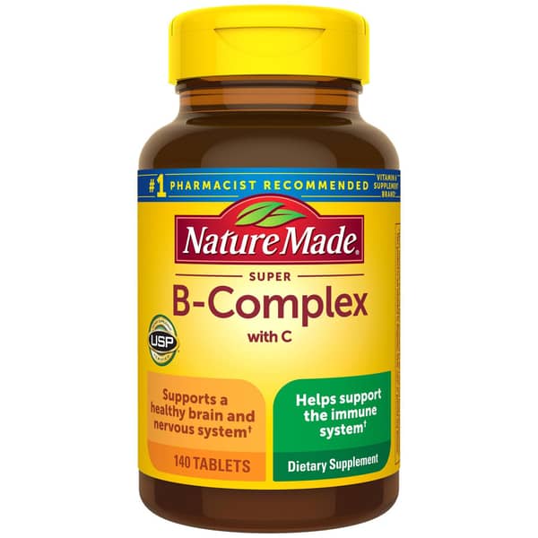 Nature Made Super B Complex with Vitamin C Tablets