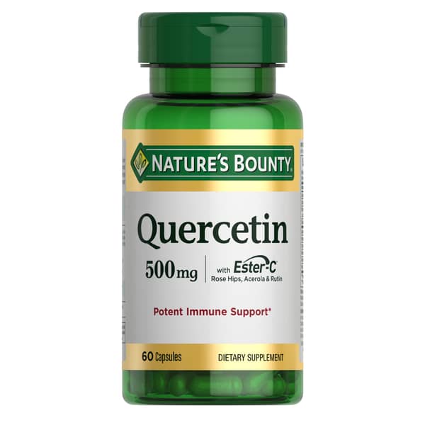 Nature's Bounty Quercetin Plus Ester-C 500 mg Potent Immune Support Capsules