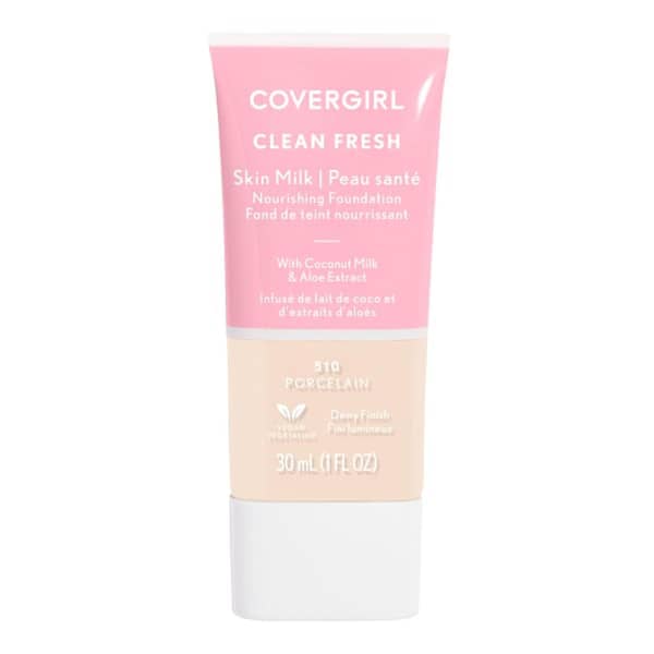 CoverGirl Clean Fresh Liquid Foundation Skin Milk Dewy Finish 510 Porcelain