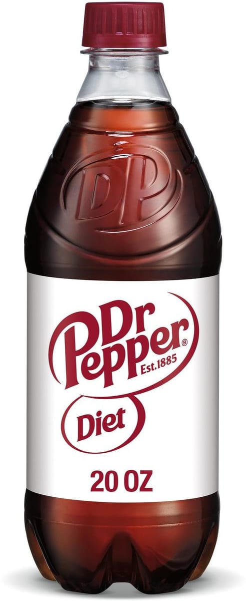 Diet Dr Pepper Soda Bottle