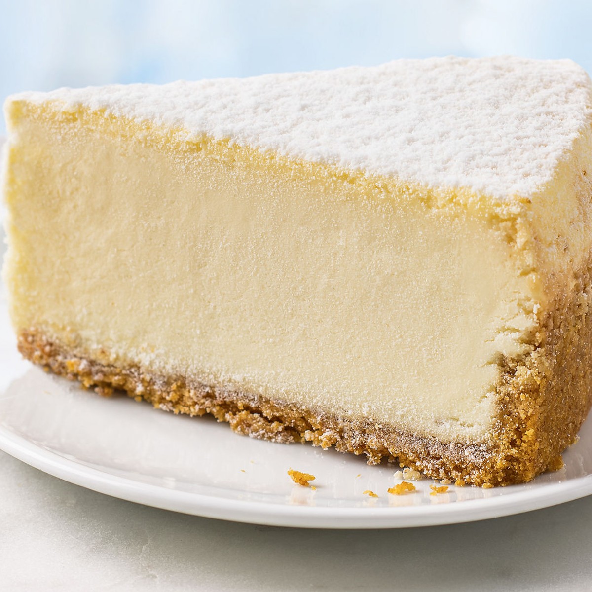Ultimate Plain Cheesecake Slice