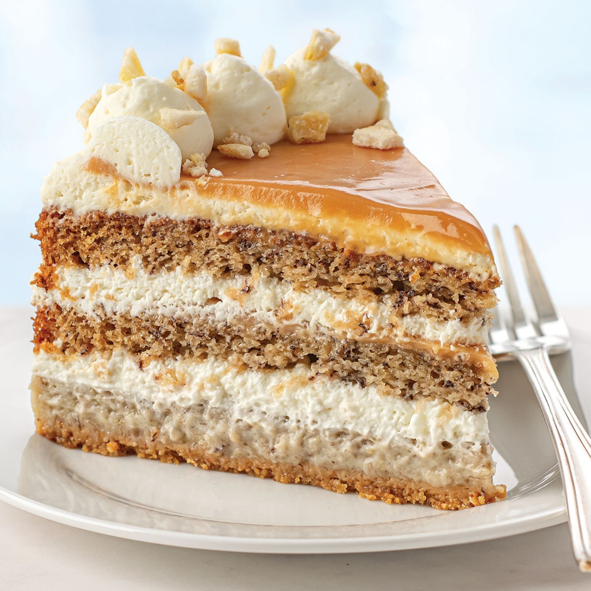 Banana Cream Pie Cake Slice